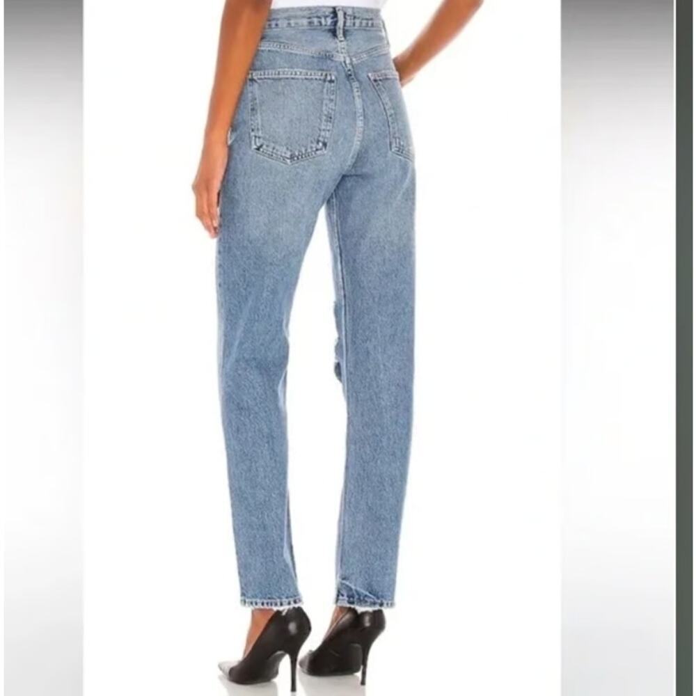 Agolde 90's Pinch Waist High Rise Straight Leg Jeans Button Fly Size Size 26 - Picture 2 of 8